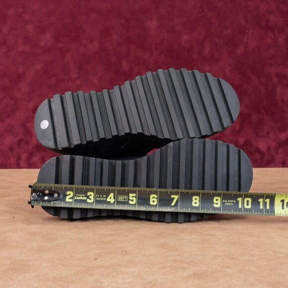 Lucky Brand Women Caelia Black Leather Drawcord Lace Winter Platform Boots sz 6 - Picture 5 of 8